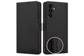 Handys - Cover & Cases - Tech-Protect Wallet Case for Samasung Galaxy A57 5G - Black & Red - 5906302392186