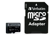 Speicherkarten - Verbatim Pro U3 microSD/SD - 90MB/s - 128GB - 47044