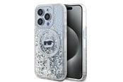 Handys - Cover & Cases - Karl Lagerfeld Liquid Glitter Choupette Head MagSafe case for iPhone 14 Pro - transparent - 3666339285708
