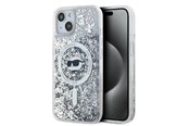 Handys - Cover & Cases - Karl Lagerfeld Liquid Glitter Choupette Head MagSafe Case for iPhone 15 Plus / 14 Plus - Transparent - 3666339285739