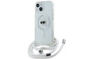 Handys - Cover & Cases - Karl Lagerfeld Crossbody IML Karl Head MagSafe case for iPhone 15 / 14 / 13 - transparent - 3666339286989