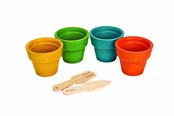 Baby Spielzeug - PLANTOYS Blomsterkrukkesæt - PT-8617