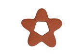 Baby Spielzeug - Filibabba Teether - Star natural rubber - rust - FI-PT018