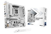 Mainboard - ASRock B860M Challenger WiFi White Mainboard - Intel B860 - Intel LGA1851 - DDR5 RAM - Micro-ATX - 90-MXBUQ0-A0UAYZ