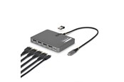 Dockingstationen - StarTech.com QUAD-USB-DP-ADAPT USB-C to Quad-Monitor Workstation Adapter 4K 60Hz DisplayPort 140W PD Passthrough for Laptop Charging - QUAD-USB-DP-ADAPT