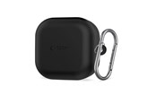 Handys - Cover & Cases - Tech-Protect Silicone Hook Case for Samsung Galaxy Buds 4 / 4 Pro - Black - 5906302392865