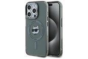 Handys - Cover & Cases - Karl Lagerfeld KLHMP15LHLSCHK iPhone 15 Pro 6.1" black/black hardcase IML Metal Choupette Head MagSafe - 3666339284626