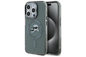 Handys - Cover & Cases - Karl Lagerfeld KLHMP15XHLSKCK iPhone 15 Pro Max 6.7" black/black hardcase IML Metal Karl&Choupette Head MagSafe - 3666339284770