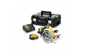 Handkreissäge - Dewalt DCS570P2-QW Portable Circular Saw 18.4 cm yellow 5500 rpm. - DCS570P2-QW
