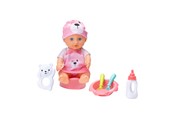 Dolls & Accessories - Micki Baby Pige Ella 28 cm m/7 dele - 18331