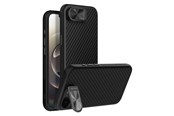 Handys - Cover & Cases - Nillkin CarboProp Magnetic Case with Camera Cover and Stand for iPhone 16e / 17e - Black - 6902048297111