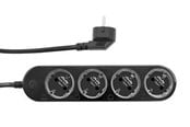 Smart-Home - Shelly Power Strip Gen4 Black - WLAN und Zigbee-Steckdosenleiste - Shelly_PS4_Gen4_s