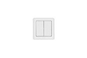 Smart-Home - Shelly BLU Wall Switch 4 ZB DK White - Flacher, batteriebetriebener Wandschalter zur Aufputzmontage - Shelly_B_WS_4_ZB_DK