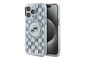 Handys - Cover & Cases - Karl Lagerfeld IML Monogram Karl & Choupette Head MagSafe iPhone 15 Pro Case - Clear - 3666339285326