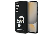 Handys - Cover & Cases - Karl Lagerfeld 3D Rubber Karl&Choupette Case for Samsung Galaxy S24 FE - Black - 3666339386399