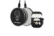 Powerbank (Akku) - Karl Lagerfeld Ikonik Case for AirPods + Powerbank - Black - 2000 mAh - 3700740491546
