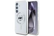 Handys - Cover & Cases - Karl Lagerfeld Button Choupette Head Printed Logo MagSafe Samsung Galaxy S25 white - 3666339449896