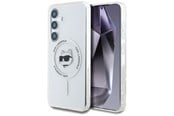 Handys - Cover & Cases - Karl Lagerfeld Button Choupette Head Printed Logo MagSafe Samsung Galaxy S25 Plus white - 3666339449902