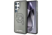 Handys - Cover & Cases - Karl Lagerfeld Rhinestones Karl Head Logo Samsung Galaxy S25 Ultra black - 3666339450106