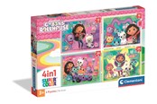 Puzzle - Clementoni Puslespil 4-i-1 Gabby's Dollhouse Boden - 21752