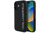 Handys - Cover & Cases - Karl Lagerfeld HC 3D Rubber Elongated Glitter iPhone 16 Case - Black - 3666339357009