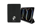 Tablets - Cover & Case - Karl Lagerfeld Saffiano Magnetic Karl & Choupette iPad Pro 11" 2024 Book Cover Case - Black - 3666339388027