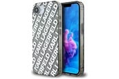 Handys - Cover & Cases - Karl Lagerfeld IML Repeat Logo case for iPhone 16e - silver - 3666339454289