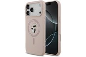 Handys - Cover & Cases - Karl Lagerfeld Silicone Karl&Choupette Ring MagSafe Case for iPhone 17 Pro Max - Pink - 3666339549442