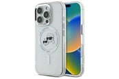 Handys - Cover & Cases - Karl Lagerfeld IML Metal Karl&Choupette Head MagSafe Case for iPhone 16 Pro - White - 3666339318147