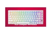 Tastaturen - Cherry XTRFY K33 G8D-2403 - keyboard - 75% compact - QWERTY - Pan Nordic - white Input Device - Gaming Tastatur - 75% - Nordic ISO - Weiss - G8D-24030PAAPN-0