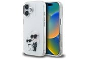 Handys - Cover & Cases - Karl Lagerfeld IML Aquarelle Karl & Choupette & Logo iPhone 16 Case - White - 3666339464929