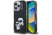 Handys - Cover & Cases - Karl Lagerfeld IML Aquarelle Karl & Choupette & Logo iPhone 16 Pro Case Black - 3666339464769