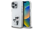 Handys - Cover & Cases - Karl Lagerfeld IML Aquarelle Karl & Choupette & Logo Case for iPhone 16 Pro Max - White - 3666339464950