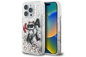 Handys - Cover & Cases - Karl Lagerfeld Liquid Glitter Choupette Logo Case for iPhone 16 Pro - Clear - 3666339464226