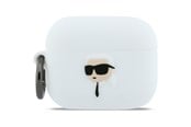 Handys - Anderes Zubehör - Karl Lagerfeld Silicone Karl Head 3D Case for AirPods Pro 3 - White - 3666339574673