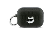 Handys - Anderes Zubehör - Karl Lagerfeld Monogram Choupette Head Case for AirPods Pro 3 - Black - 3666339577568