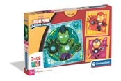 Puzzle - Clementoni Puzzle Square Iron Man and His Awesome 3x48 pieces Boden - 25004