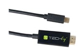 Display Kabel - IC INTRACOM TECHly video / audio / data cable - HDMI / USB - 2 m - IADAP USBC-HDMI2TY