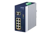 Switches - PLANET IGS-1020PTF-12V - switch - 10 ports - unmanaged - IGS-1020PTF-12V