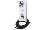 Handys - Cover & Cases - Karl Lagerfeld IML Crossbody Karl&Choupette Head Case for iPhone 16 Pro Max - White - 3666339462079