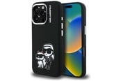 Handys - Cover & Cases - Karl Lagerfeld Silicone Karl&Choupette Sketch MagSafe Case for iPhone 16 Pro - Black - 3666339462246