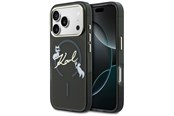 Handys - Cover & Cases - Karl Lagerfeld IML Choupettes Karl Script Logo MagSafe Case for iPhone 17 Pro - Black - 3666339605896