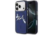 Handys - Cover & Cases - Karl Lagerfeld IML Choupettes Karl Script Logo MagSafe Case for iPhone 17 Pro - Blue - 3666339606695
