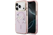 Handys - Cover & Cases - Karl Lagerfeld IML Choupettes Karl Script Logo MagSafe Case for iPhone 17 Pro - Pink - 3666339606213