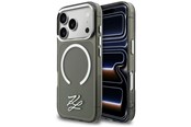 Handys - Cover & Cases - Karl Lagerfeld IML KL Script Logo MagSafe Case for iPhone 17 Pro Max - Black - 3666339601102