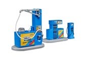 Spielzeugauto - Bruder Tilbehør: Tankstation ladestation og bilvask - BR62113