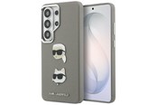 Handys - Cover & Cases - Karl Lagerfeld Saffiano Double Heads Metal case for Samsung Galaxy S26 Ultra - silver - 3666339612368