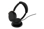 Kopfhörer/Headsets - Jabra Evolve3 65 Flex UC - USB-A with Dongle - Black (Incl. Wireless Charging Pad) - 36699-989-989