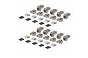 Netzwerkzubehör - StarTech.com Startech keystone jack - shielded 90° toolless - TAA Compliant - C6AKEYTLSTP9010PK