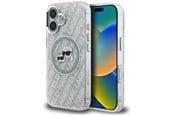 Handys - Cover & Cases - Karl Lagerfeld IML Glitter Karl & Choupette Heads Logo MagSafe iPhone 16 Case - Gray - 3666339468521